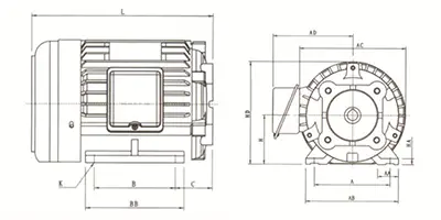 HSW Horizontal Electric Motor Image 2