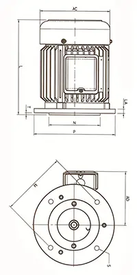 HSL Horizontal Electric Motor
